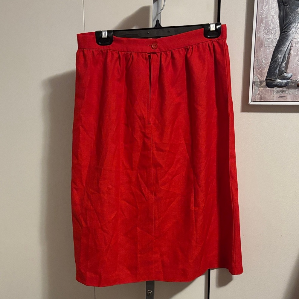 Elegant Red Women's Skirt